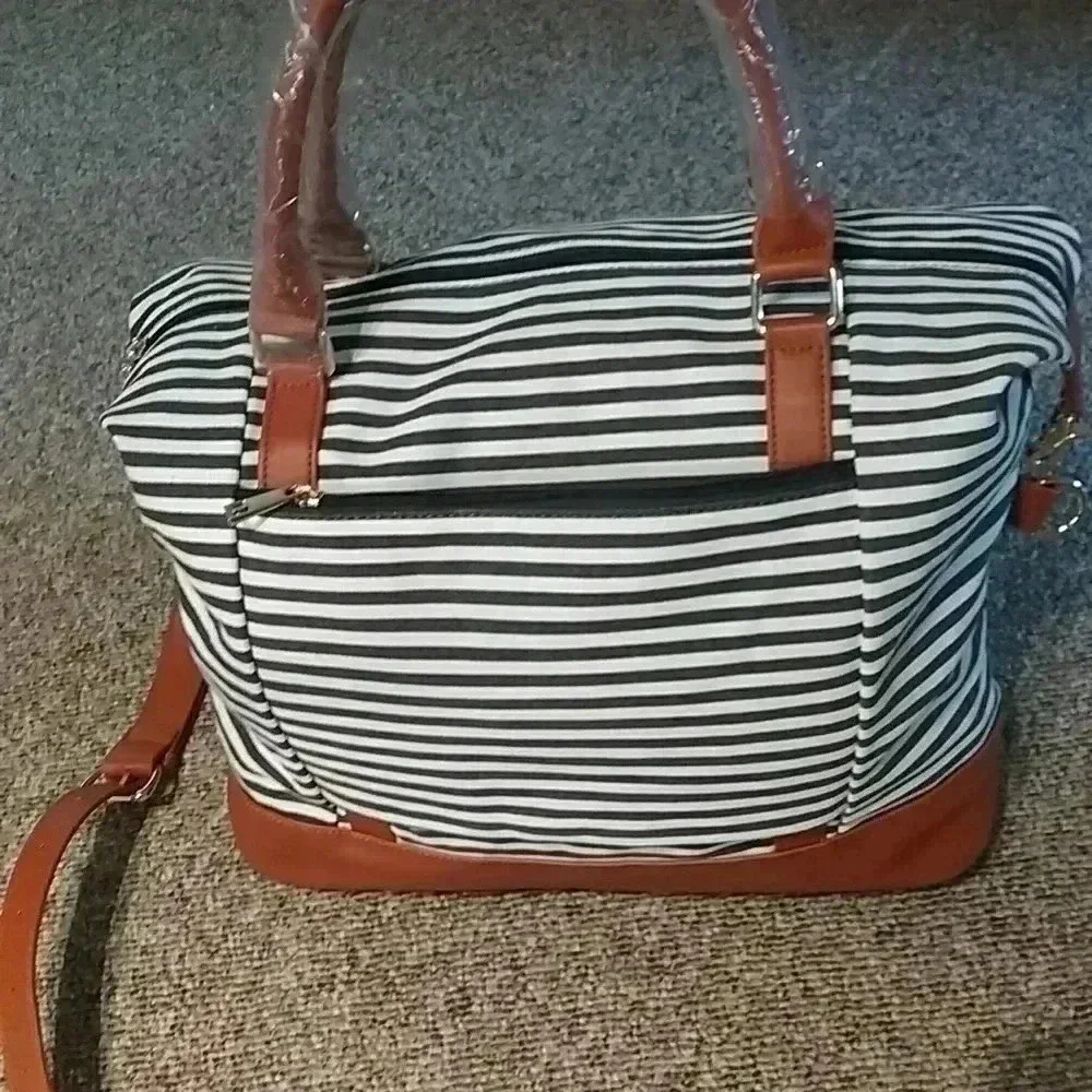 Woman ladies canvas weekend bag - Picture 7 of 7